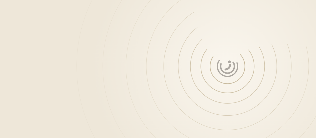 Zulal water-ripple emblem on a soft beige background